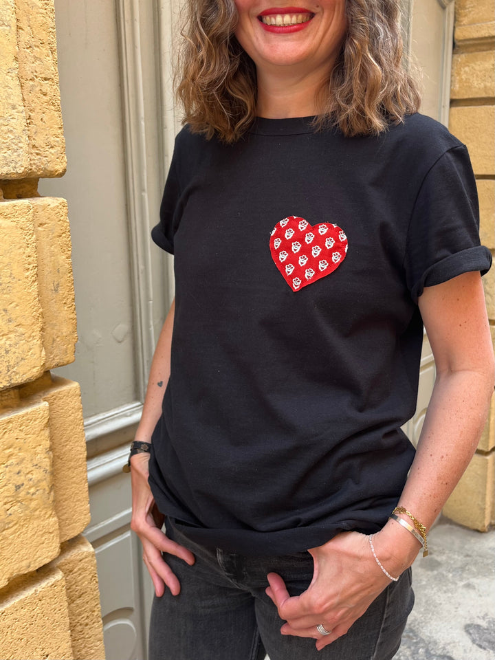 T-shirt Còr d’Amor ♥️ T-shirt cœur coton bio fabriqué en France