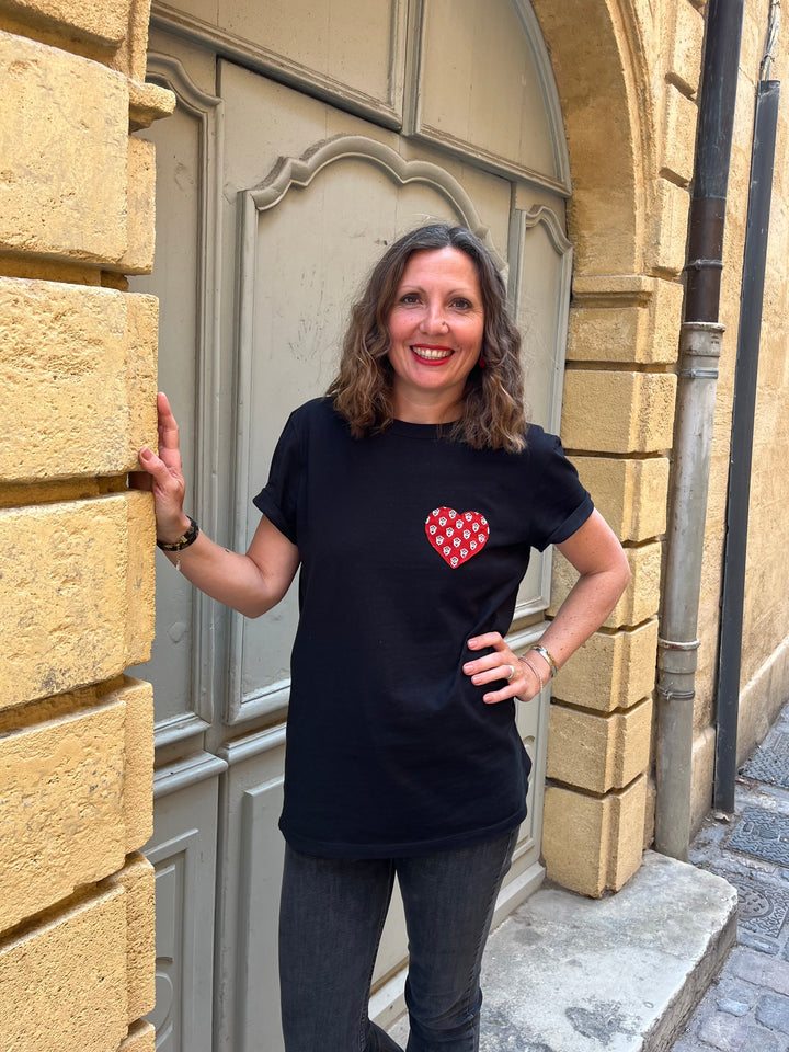T-shirt Còr d’Amor ♥️ T-shirt cœur coton bio fabriqué en France