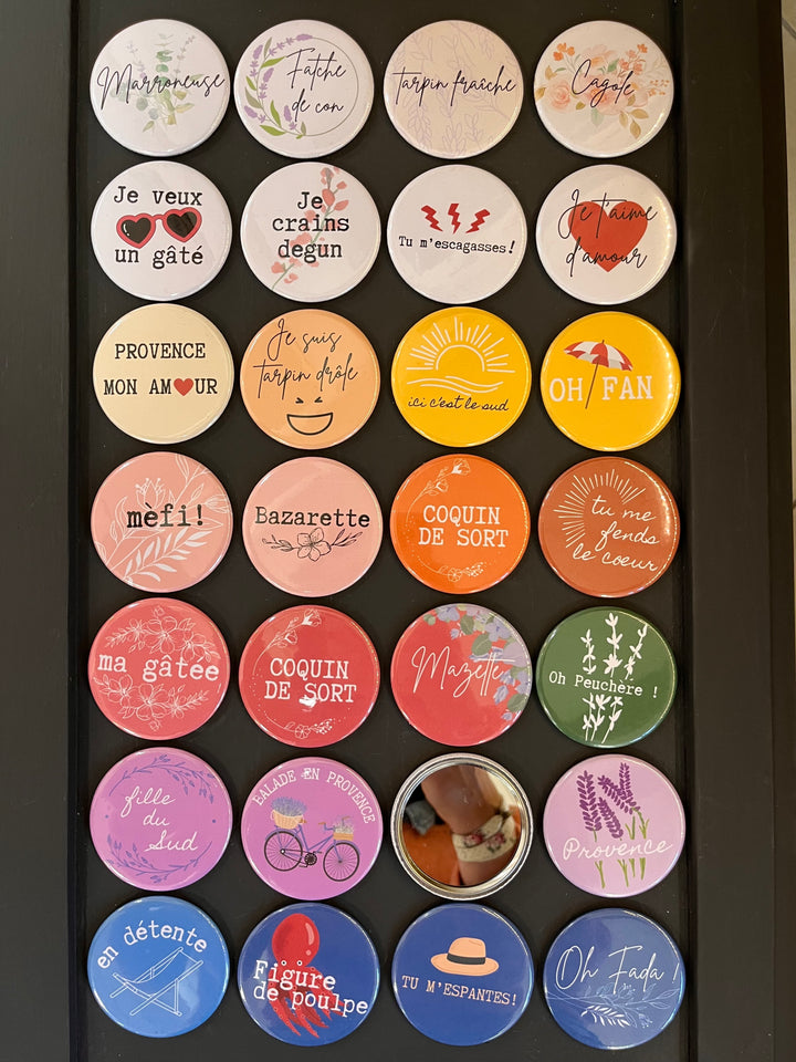 Miroir de poche expressions provençales