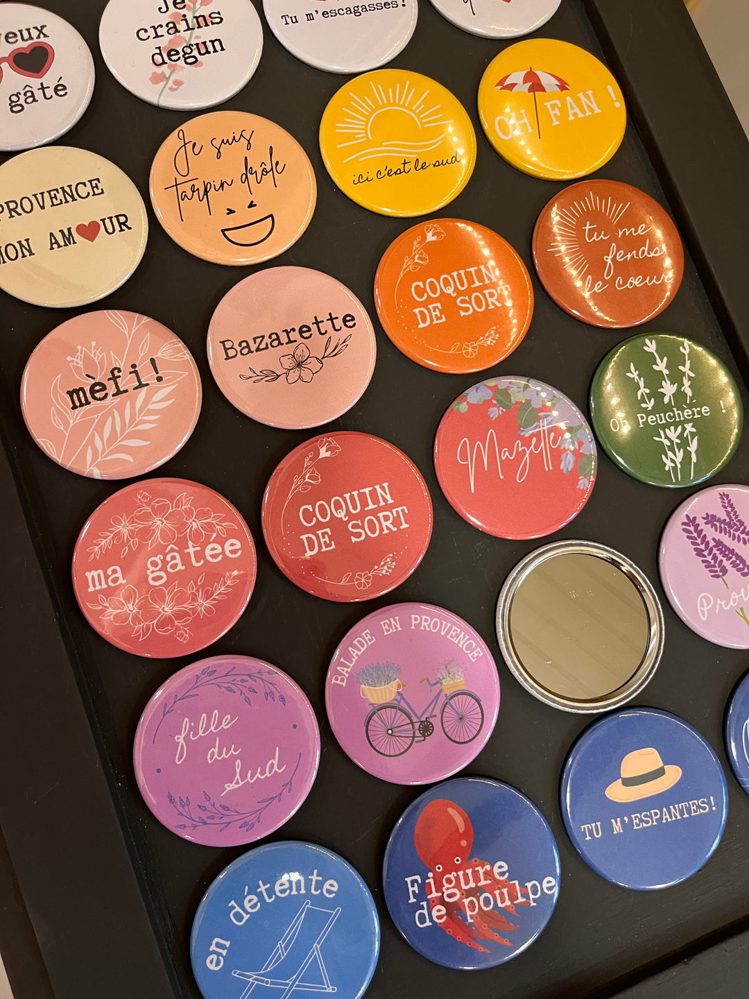 Miroir de poche expressions provençales