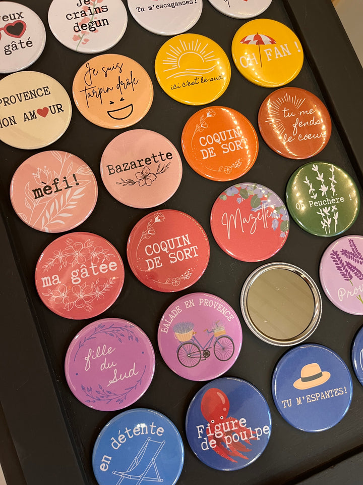 Miroir de poche expressions provençales