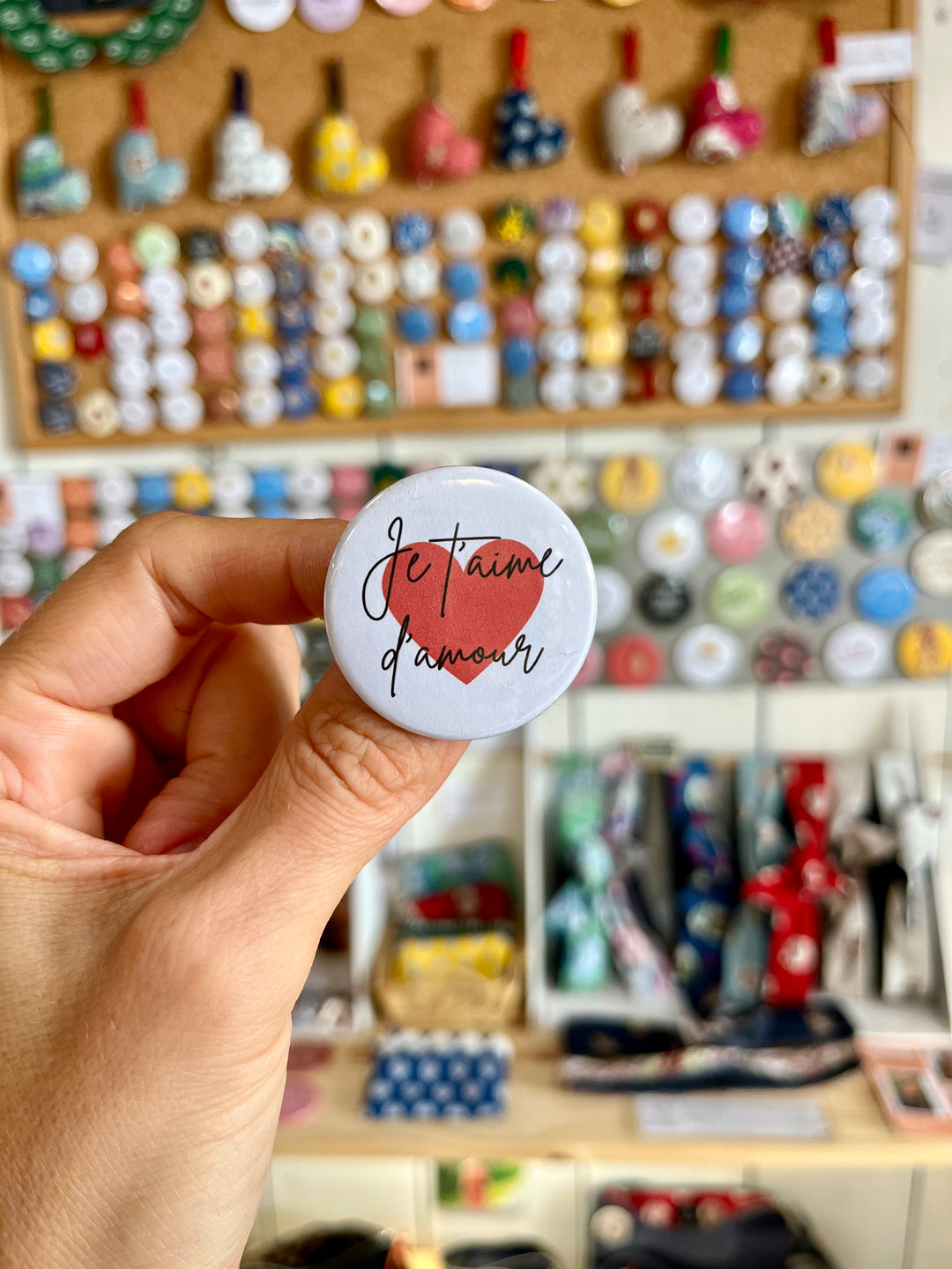 Badge Je t’aime d’amour