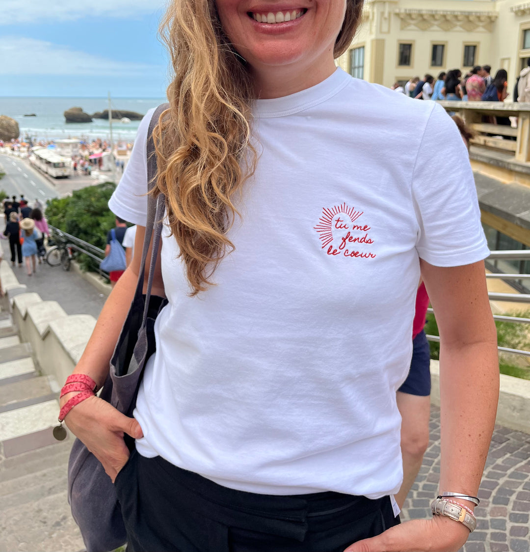 T-shirt Tu me fends le cœur