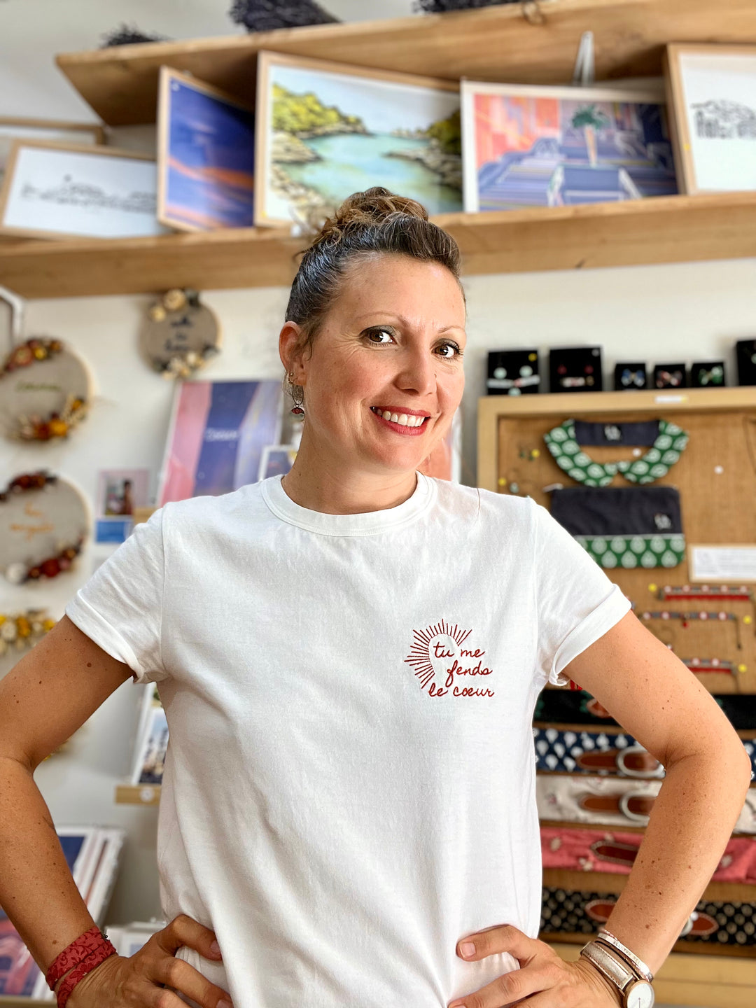 T-shirt Tu me fends le cœur