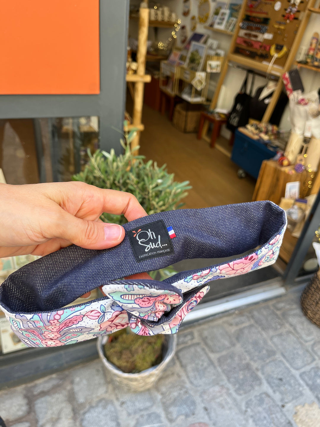 Headband provençal réversible à nouer Le Maillane