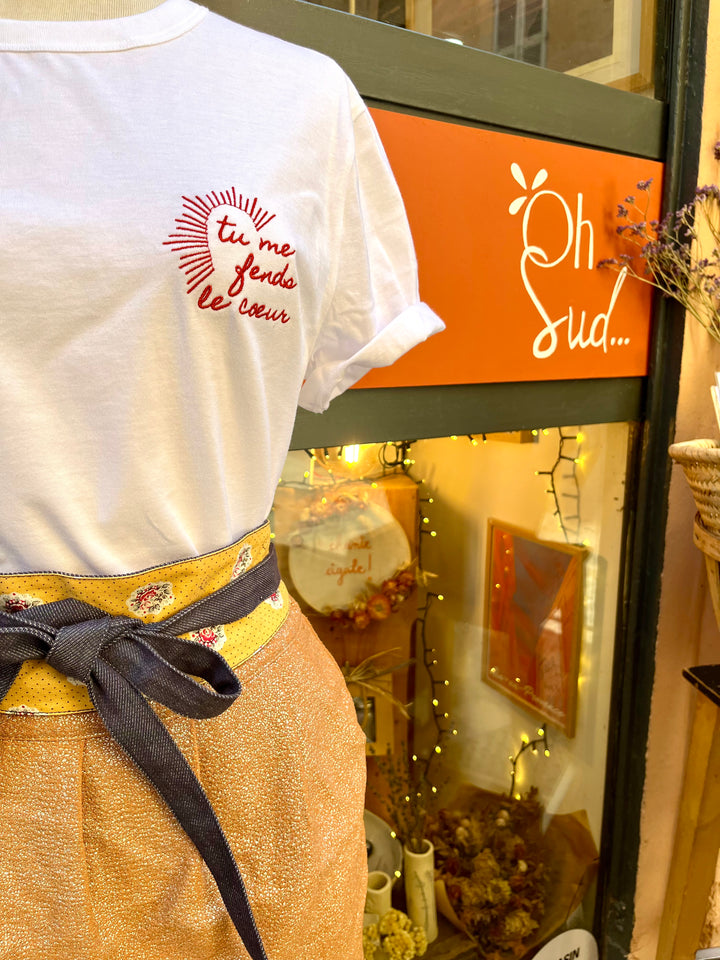 T-shirt Tu me fends le cœur