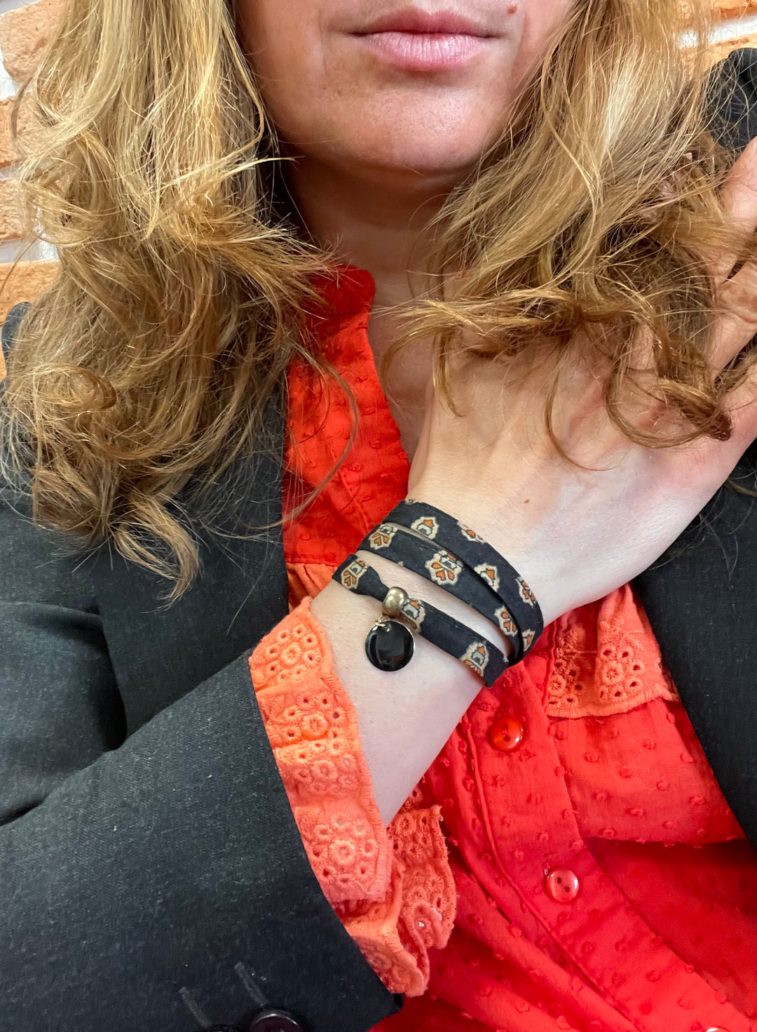 Bracelet provençal 3 tours Mirabeau noir