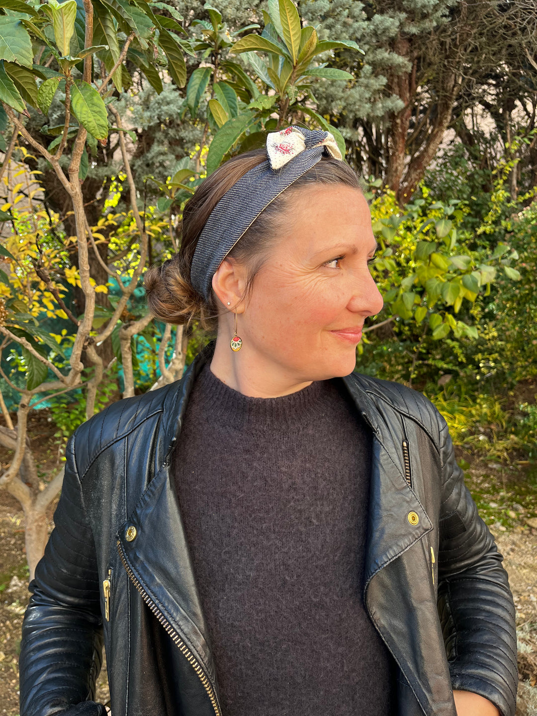 Headband provençal réversible à nouer Le Maillane