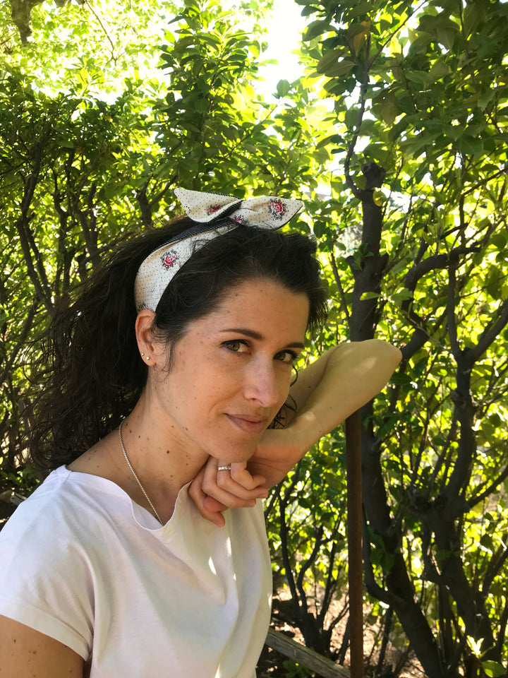 Headband provençal réversible à nouer Le Maillane