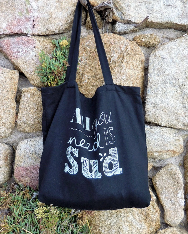 Cabas en jean noir All you need is sud Marius