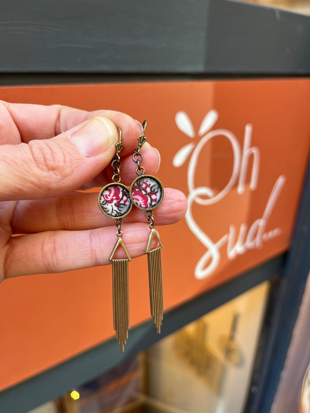 Boucles d’oreilles longues Les Marseillaises