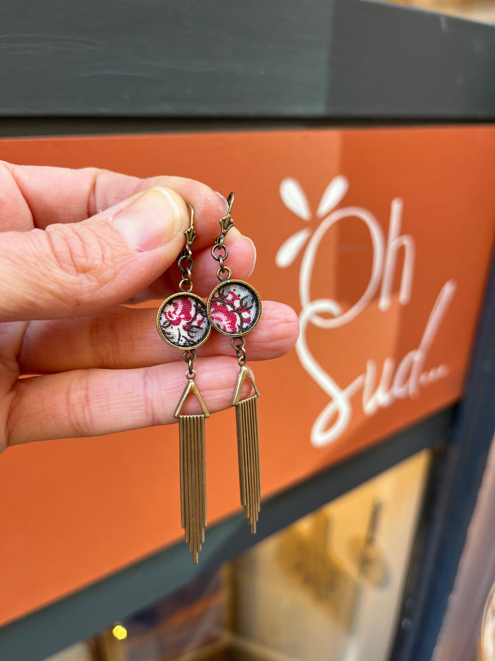 Boucles d’oreilles longues Les Marseillaises