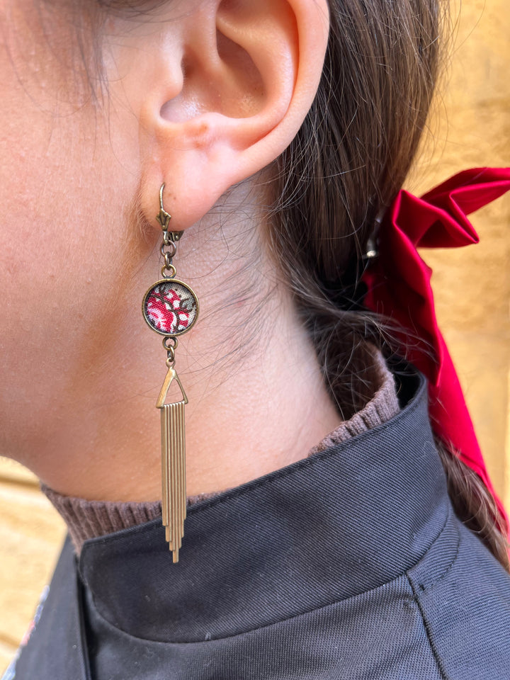 Boucles d’oreilles longues Les Marseillaises