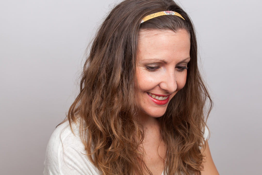 Headband fin noir marron l’Eyraguais