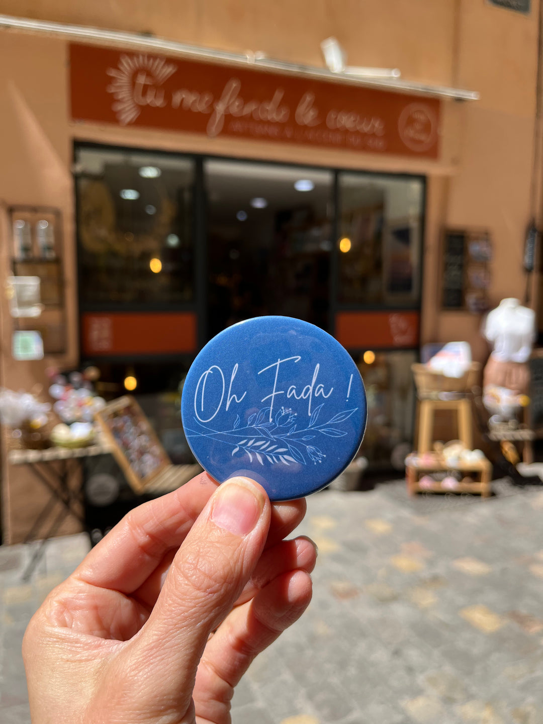 Badge Oh Fada ! bleu