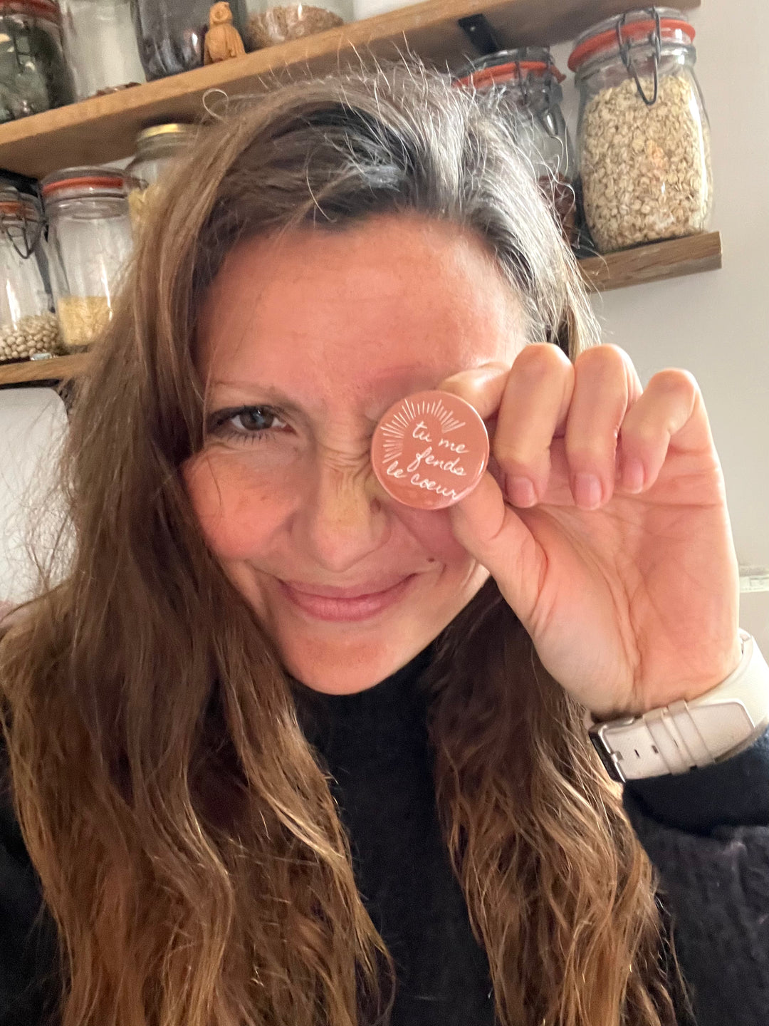 Badge Tu me fends le cœur