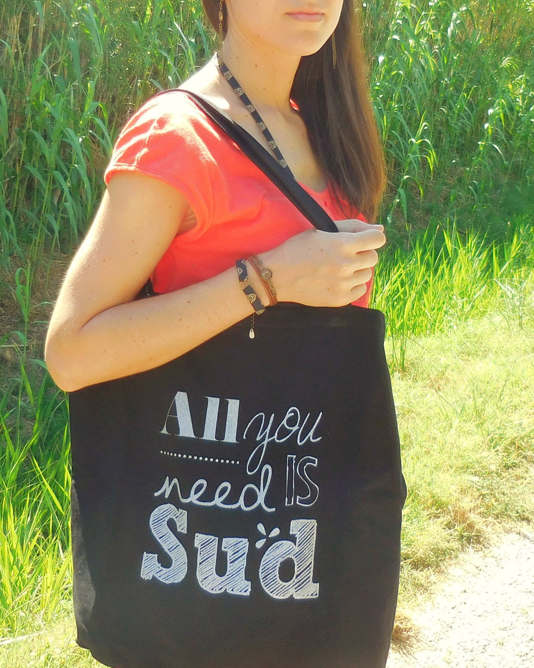 Cabas en jean noir All you need is sud Marius