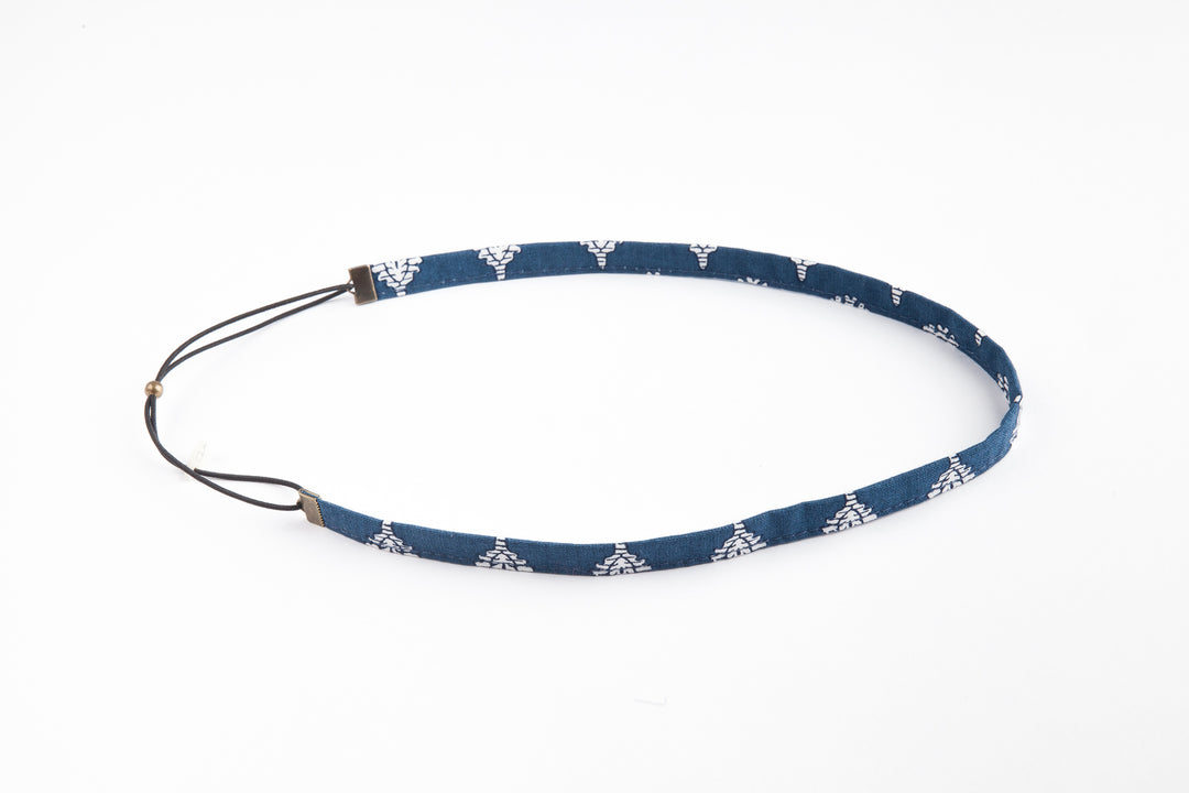 Headband fin bleu marine l’Eyraguais