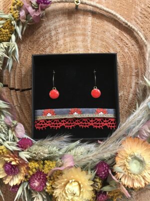 coffret bijoux provençaux rouge